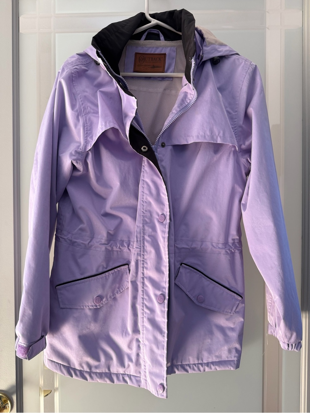 Outback Lavender Hooded Trench Coat